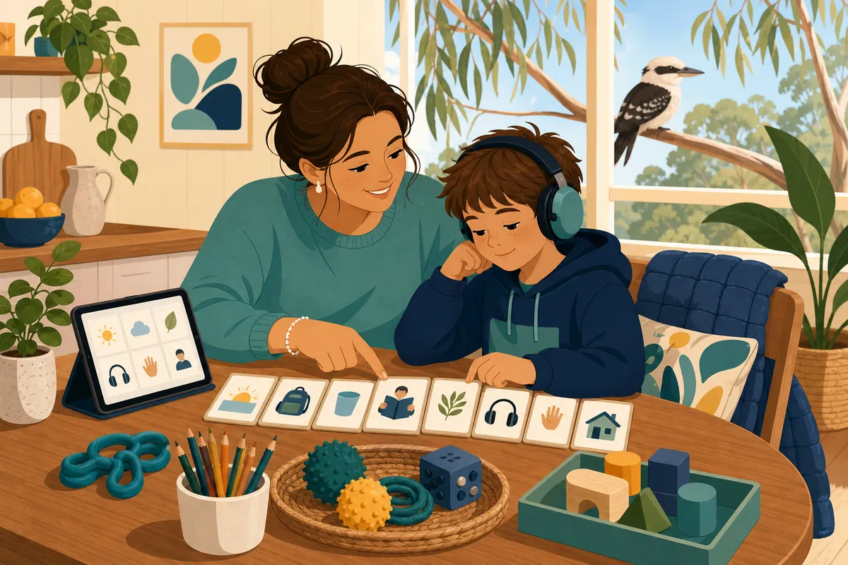 Illustration supporting Homeschooling a Child With Additional Needs in Australia