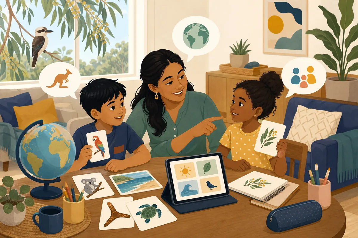Illustration supporting Homeschooling in Australia When English Is Not Your First Language